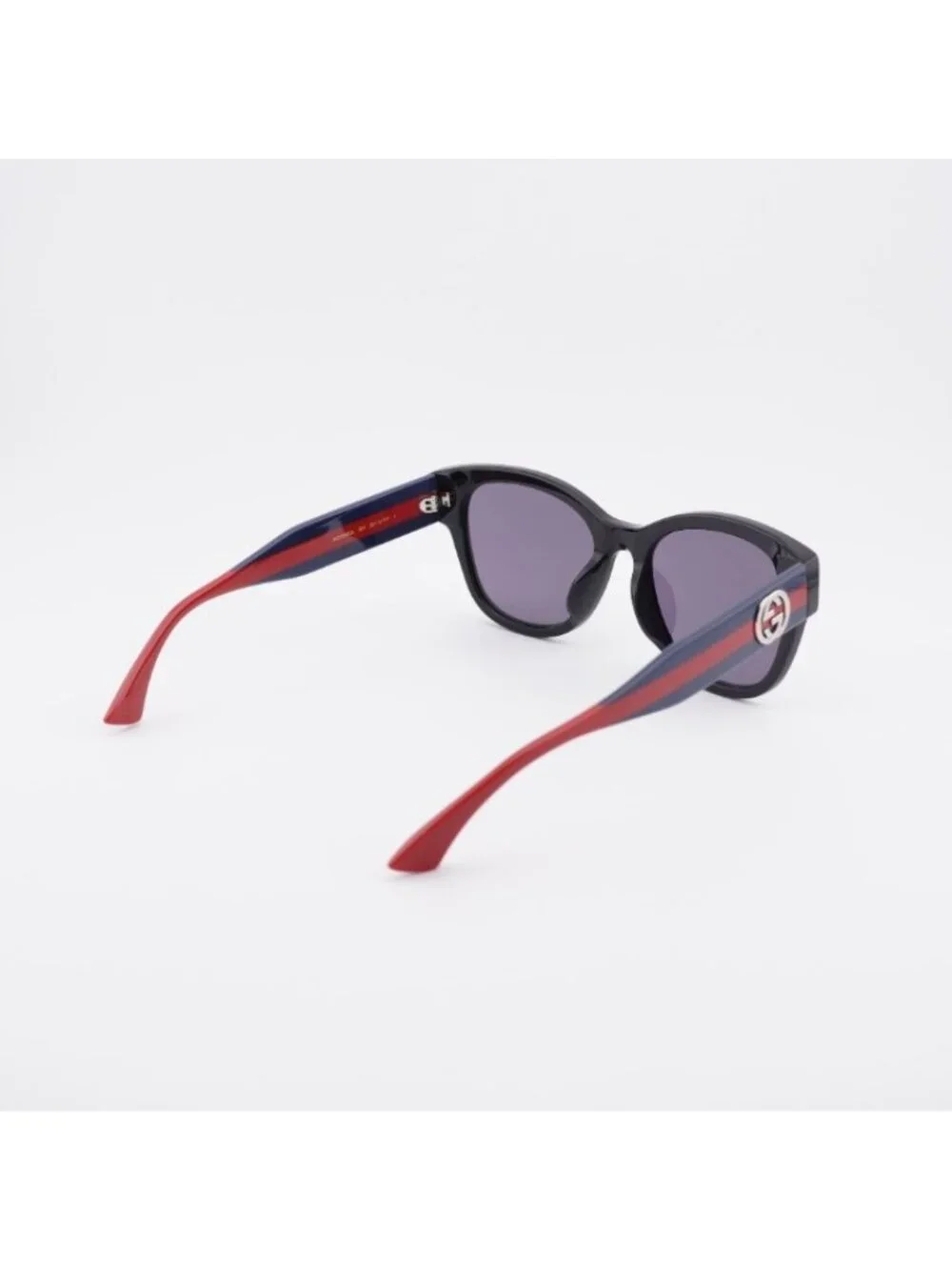 Gucci GG1866SK 004 Sunglasses Black/Blue Square Frame, Violet Lenses